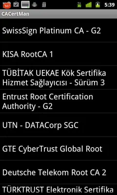CACertMan android App screenshot 3